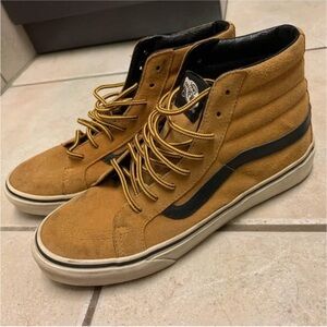 Vans High-Top Sneakers - Tan and Black